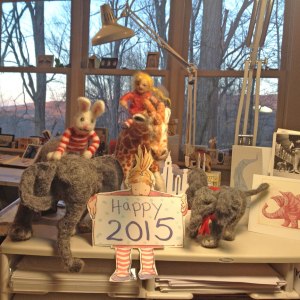 Elephant and Gracie…Happy New Year 2015